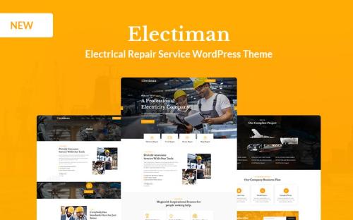 Electiman - Electrical Repair Service WordPress Theme theme free